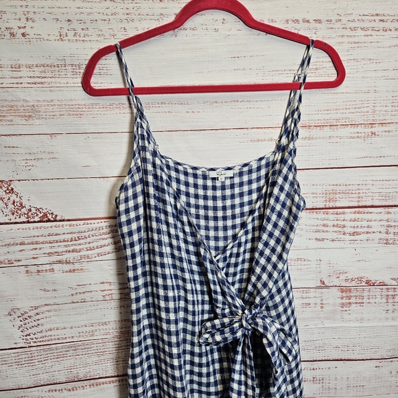 Rails Malia blue gingham wrap tie dress - Picture 6 of 15